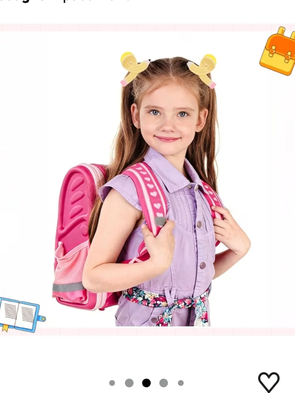 3 Pcs Pencil Hair Claw Clips